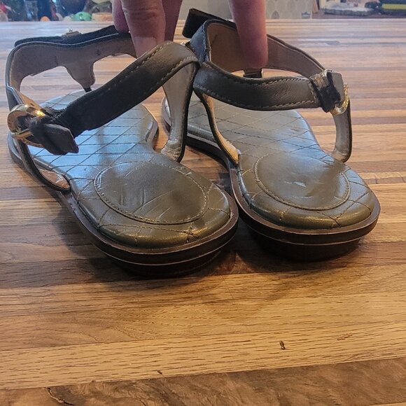 MICHAEL Michael Kors Alice Leather Post Toe Sandals Brown - Picture 8 of 15